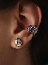 Bare Souls Fem Tråde 14K Hvidguld Ear Cuff m. 0,06 ct Diamanter