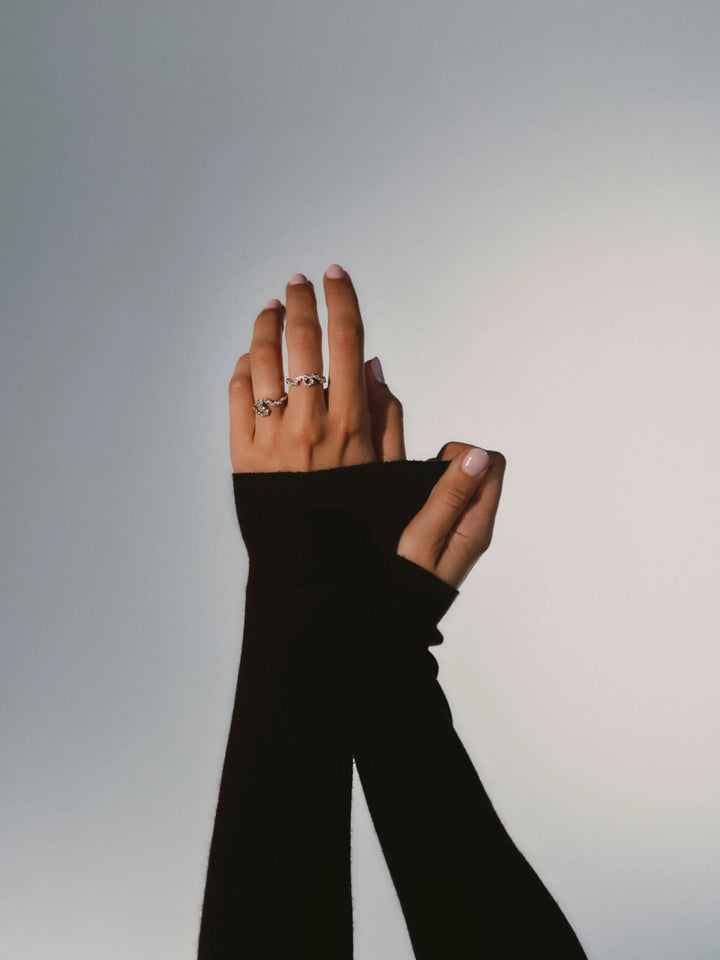 Elysia Helios 14K Gold Ring w. Diamonds