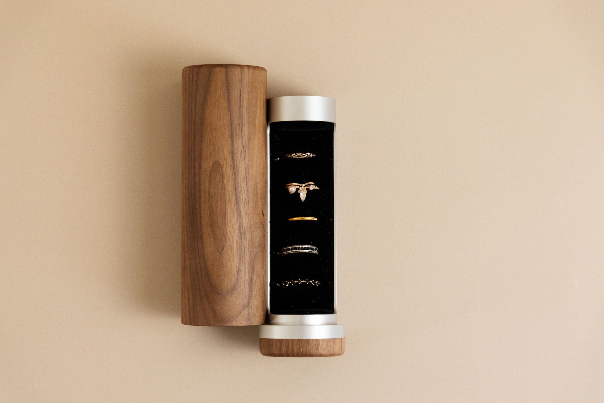 Walnut Silverlook Jewelry box