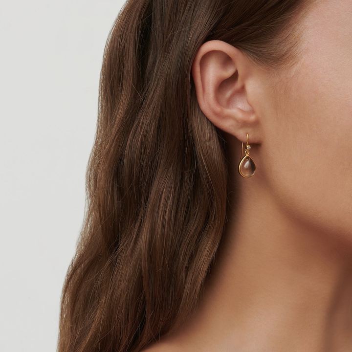 Paloma nackte goldplattierte Ohrringe