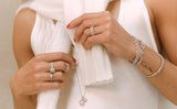D'avie 18K Whitegold Bangle w. 102 Diamonds