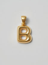 Helium Letter Gold Plated Pendant