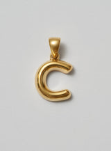 Helium Letter Gold Plated Pendant