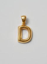 Helium Letter Gold Plated Pendant