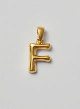 Helium Letter Gold Plated Pendant