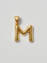 Helium Letter Gold Plated Pendant