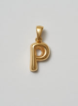 Helium Letter Gold Plated Pendant