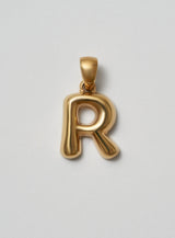 Helium Letter Gold Plated Pendant