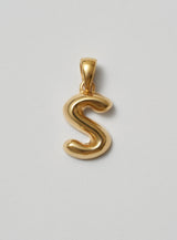 Helium Letter Gold Plated Pendant