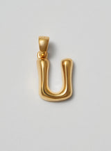 Helium Letter Gold Plated Pendant
