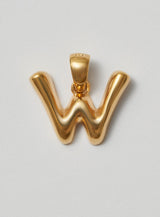 Helium Letter Gold Plated Pendant