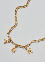 Helium Letter Gold Plated Pendant