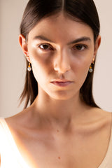 Vega 18K Gold Earrings w. Aquamarines