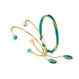 Life Laguna Grøn & Gul 18K Guld Armbånd