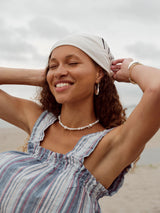 Elysia Cascade 14k Gold Necklace w. Pearls