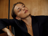 Shooting Star 18K Gold Earring Pendant w. Diamonds