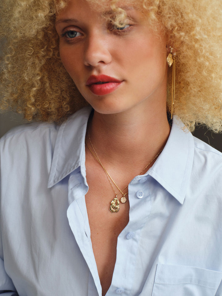 Elysia Horizon 14k Gold Necklace