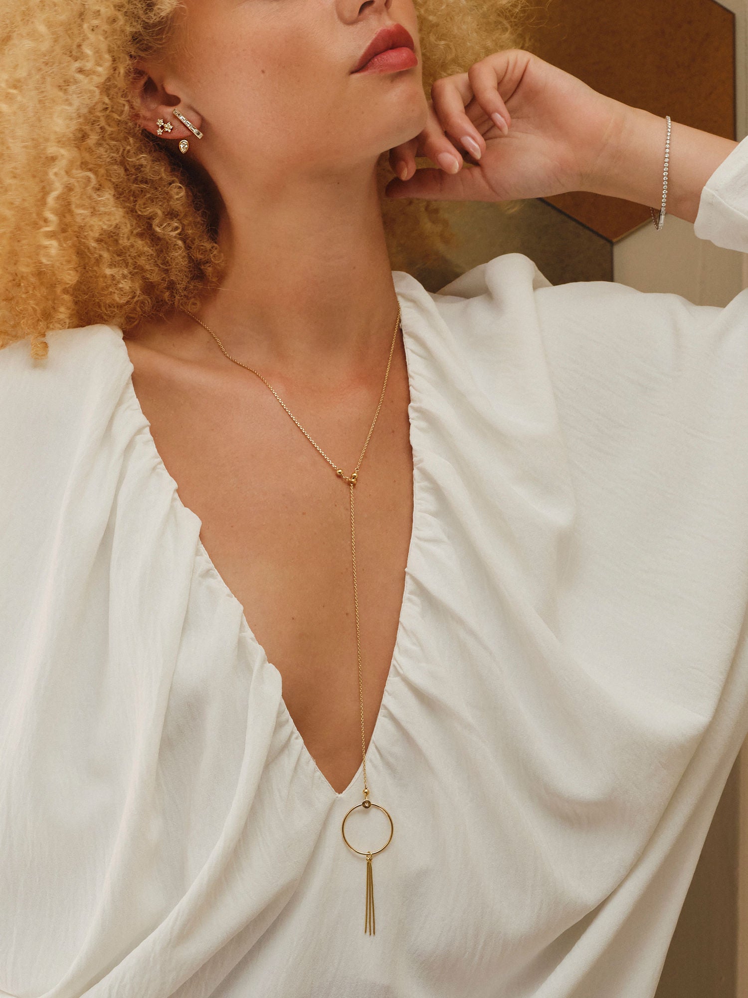 Orbita Fugace 18K Gold Plated Necklace