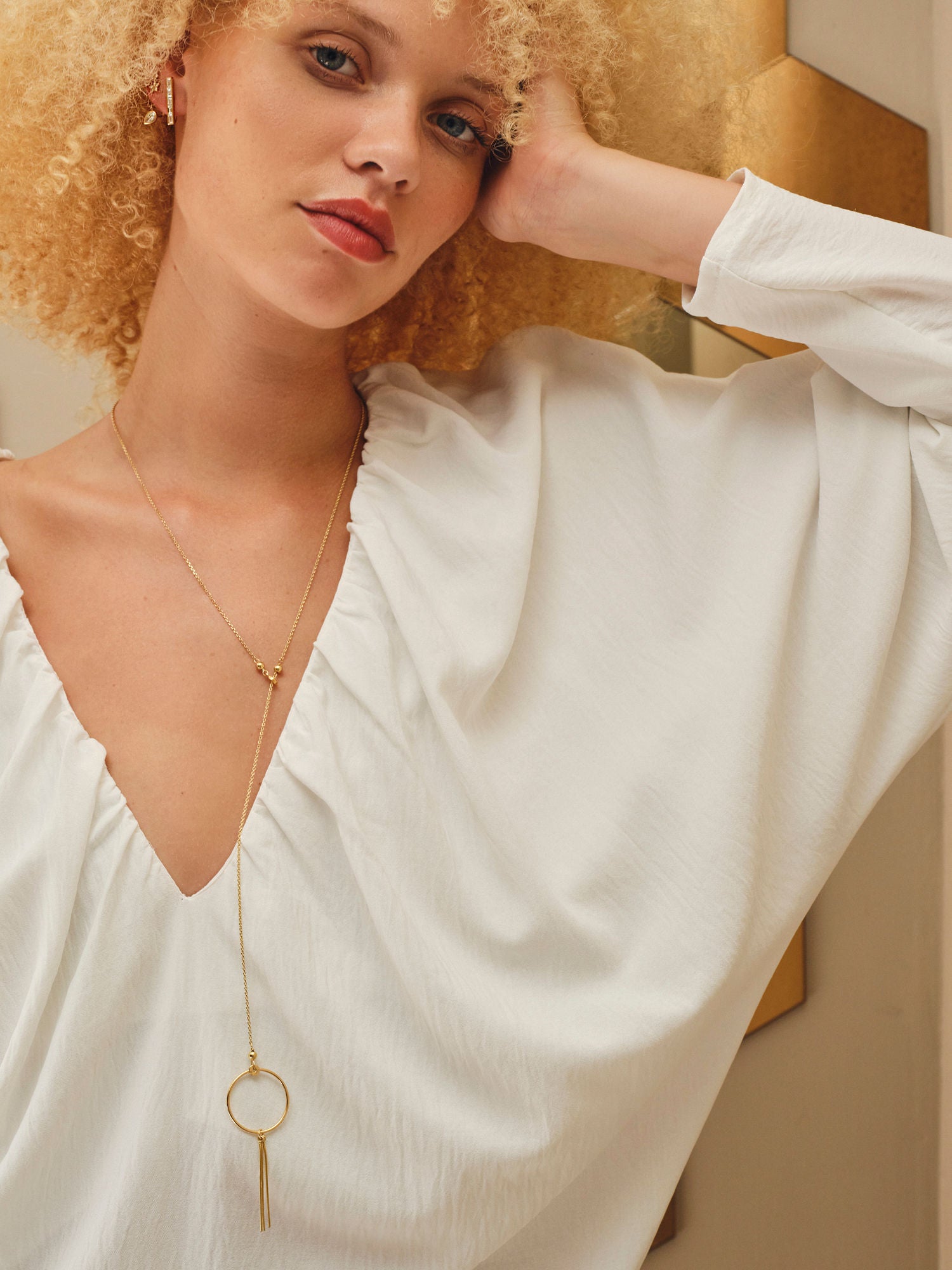 Orbita Fugace 18K Gold Plated Necklace