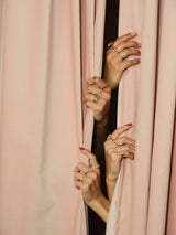 Glimmer Initial 18K Gold Signet Ring w. Diamonds