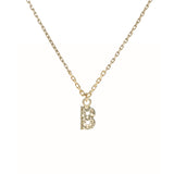 Dala Engraved Initial 9K Gold Necklace