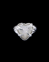 Eight of Wands Silver Ring w. Pearl