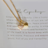 Rock my Heart 18K Gold Pendant w. Diamonds