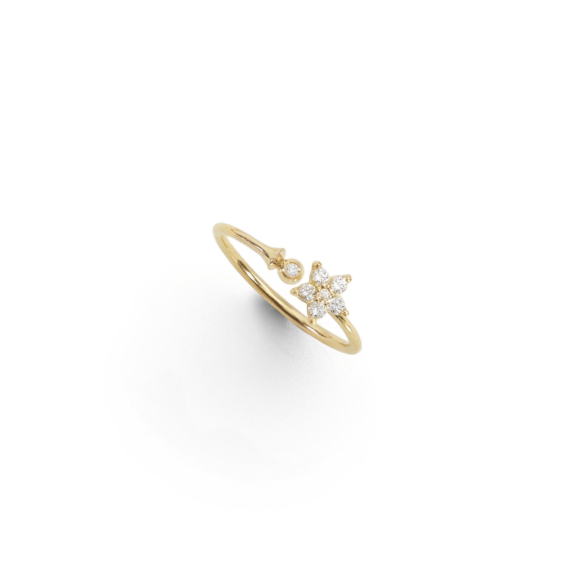 Shooting Stars Goldring aus 18K I Diamanten