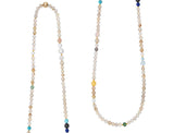 Perlen-Collier I Rutil I 80 cm