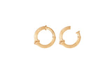 Small Nature 18K Gold Clip-on Earrings