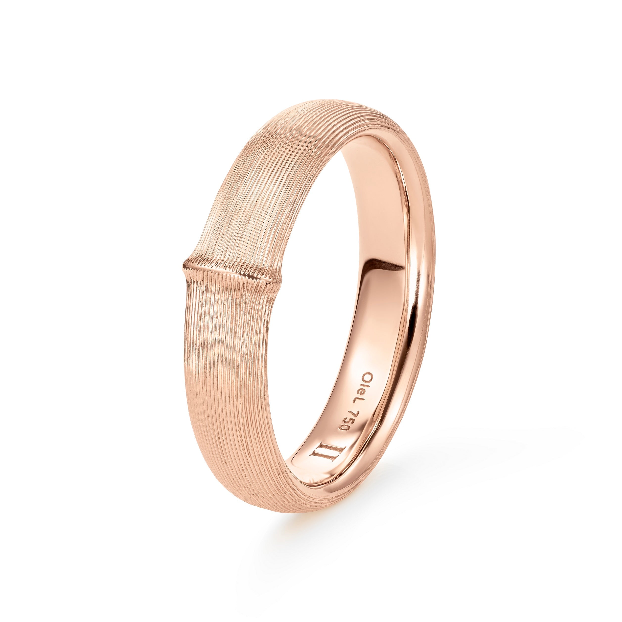 Stor Nature Mænd 18K Rosaguld Ring