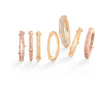 Nature Ring Ring aus 18K Rosegold I Diamanten