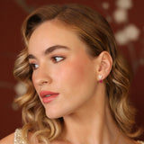 Elixir 18K Gold Earrings w. Ruby & Diamonds