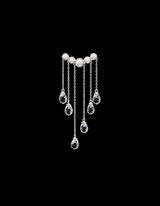 Rain Silver Earring w. Gemstones