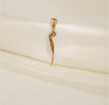 Palea Hanger II 14K Gold Earring w. Diamond