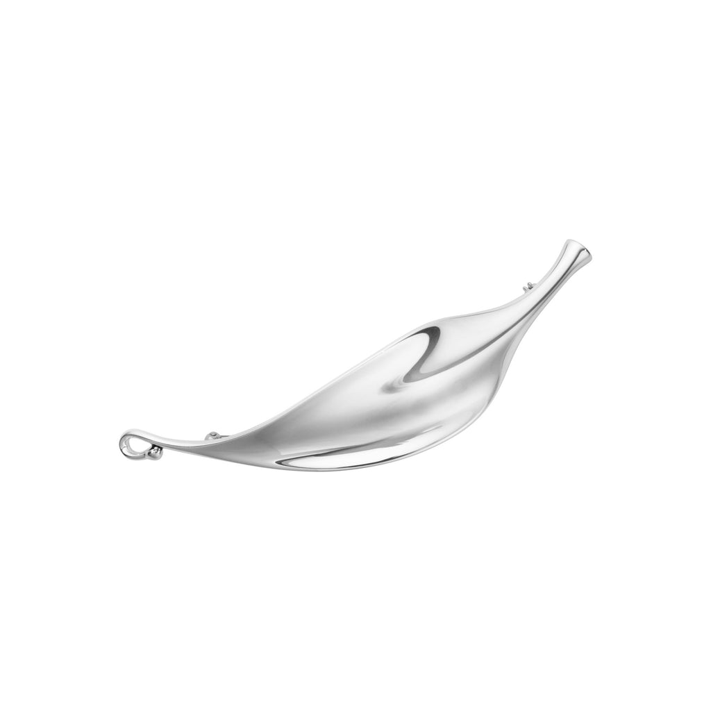 Feder silberne Brosche