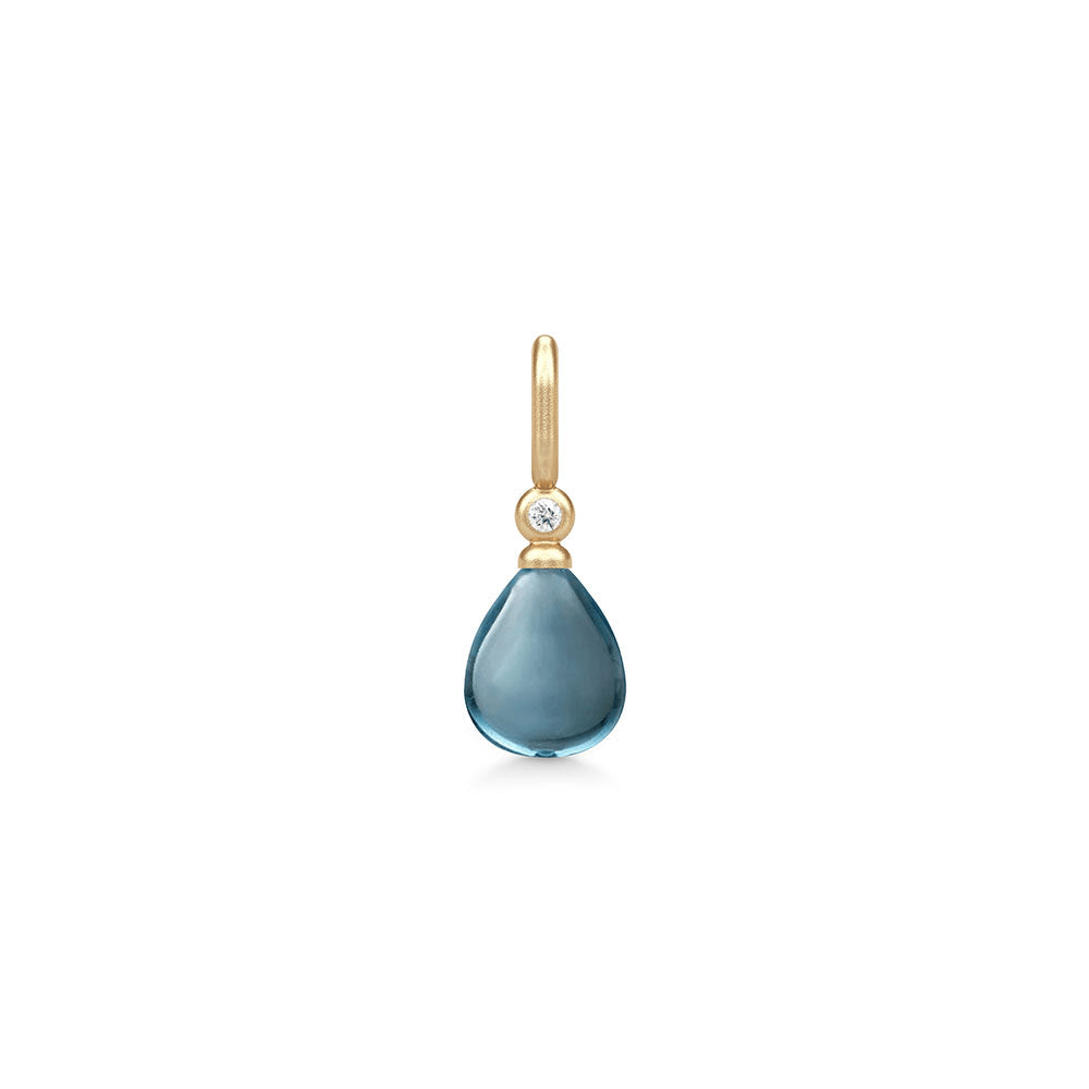 Tasha London Blue Gold Pendelled Anhänger
