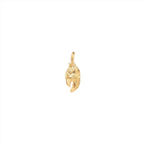 Young Fish Small Claw 18K Gold Pendant