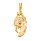 Young Fish Medium Claw 18K Gold Pendant