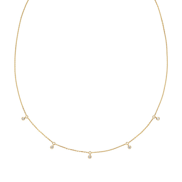 Moreno 14K Gold Necklace w. Lab-grown Diamonds