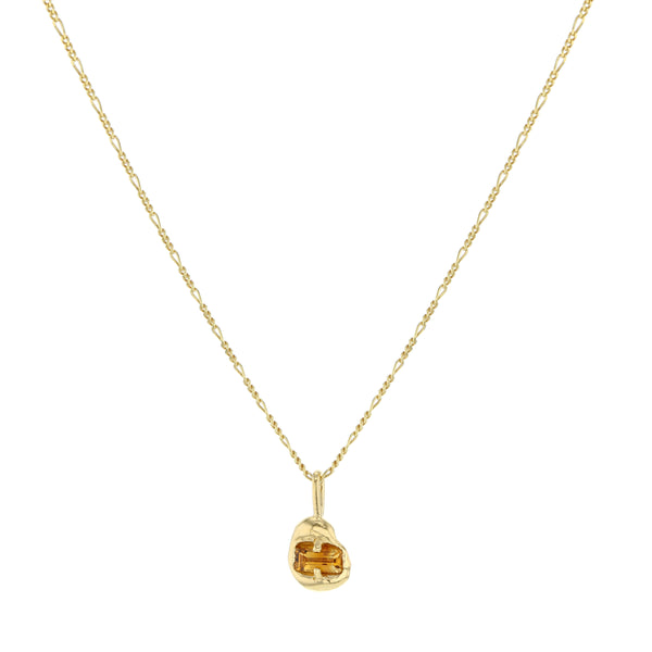 Hasla | Vital Gold Plated Necklace w. Orange Zirconia
