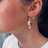 Margot Blue 14K Gold Plated Earring w. Aventurine