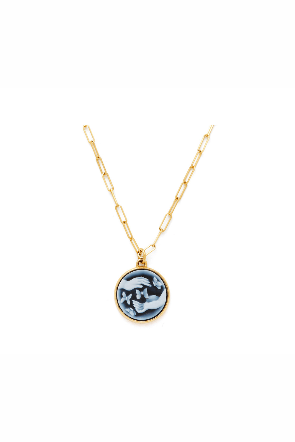 Ludus 18K Gold Necklace w. Agate