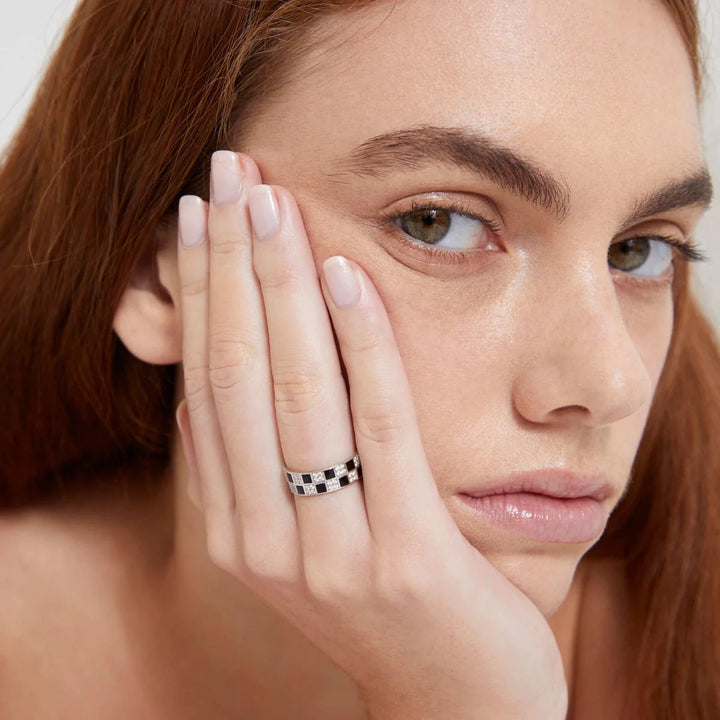 Illusion 18K Gold Ring w. Lab-Grown Diamonds