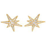 Small Funky Shooting Stars Ohrstecker 18K Gold mit Diamant