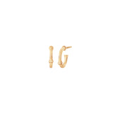 Nature 18K Gold Hoops