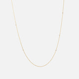 Collier 18K Gold Necklace w. Diamonds