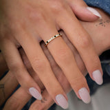 Mystique 18K Gold Ring w. Lab-Grown Diamonds