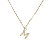 Dala Engraved Initial 9K Gold Necklace