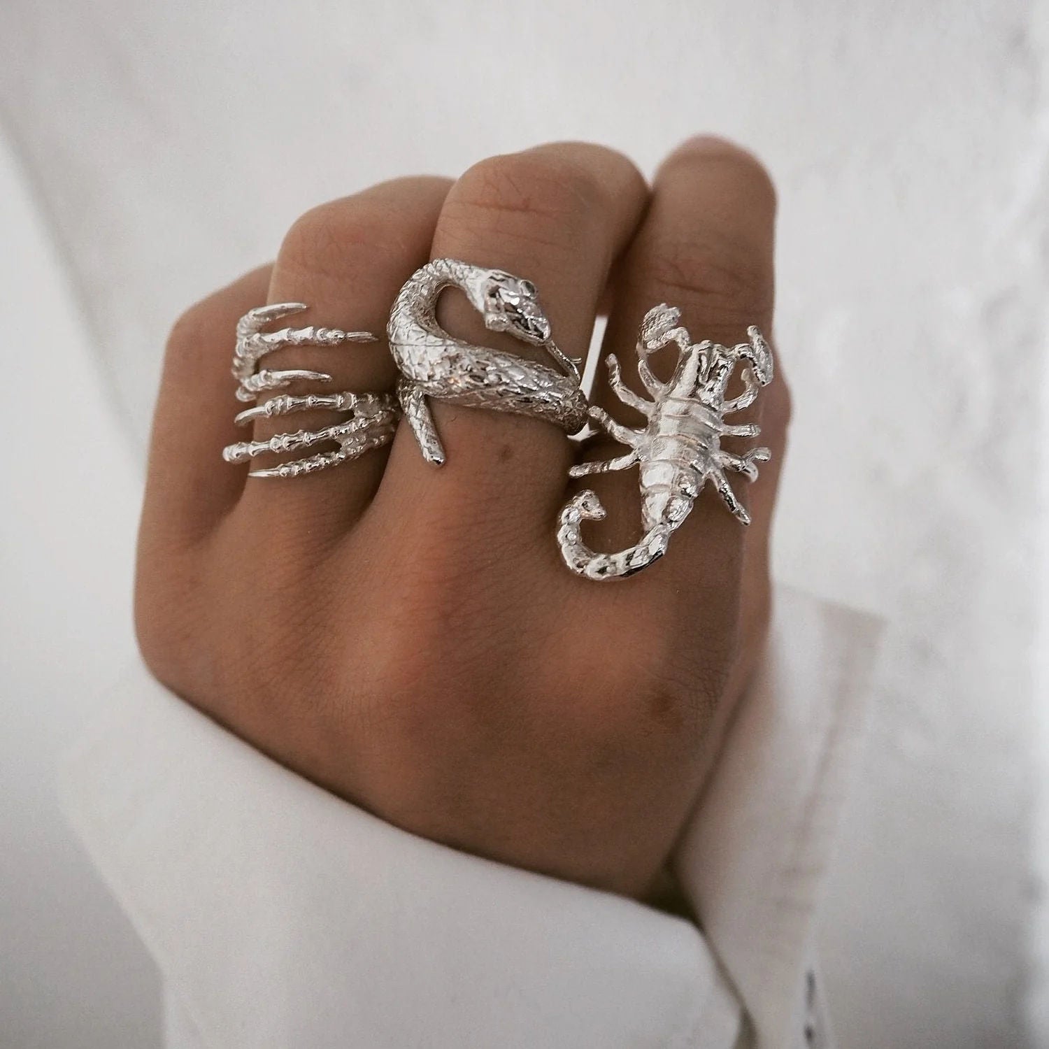 Claw Silver Ring